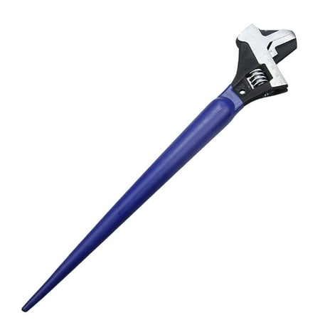 

Heavy Duty Wide Open Adjustable Spud Wrench Set 12 Inch Reversible Jaw Adjustable Pipe Pointed Tail Wrench Function with Hammer