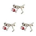 thumbnail image 2 of Clearance Sale! Resin Skeleton Figurines Set of 3 with Wine Glass, Funny Halloween Decor for Mantel Shelf Centerpiece, 2 of 5