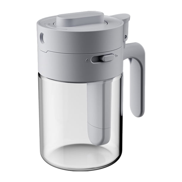 Tarro de especias de vidrio con cierre de cuchara, resistente al calor, para almacenamiento en la cocina, con cuchara para sal, azúcar y especias.