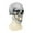 White, variant on Creepy Movable Jaw Skull Mask for Halloween, Realistic Skeleton Costume Accessory, Adult Scary Full Face Head Mask for , Parties & Carnival, Soft Elastic Breathable Material