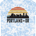 thumbnail image 4 of Inktastic Portland Oregon Skyline Retro Sunset T-Shirt, 4 of 5