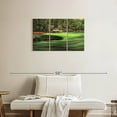 thumbnail image 2 of Elephant Stock Augusta National 11th Hole I Wall Art - Horizontal Multi Panel Canvas - Living Room Wall Decor - Sports Multi Panel - Green And Brown Decor By Marci Rule - 33" x 20", 2 of 8