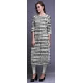 thumbnail image 2 of Bimba 3/4 Sleeve Kurta Printed Straight Kurti Summer Clothing For Women, 2 of 6