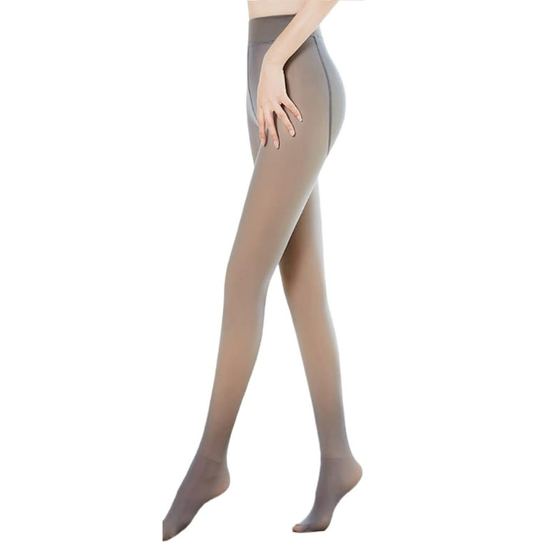 Women Girls Fleece Lined Tights Leggings Flawless Translucent Slim Stretchy  Pant Autumn Winter Warm Pantyhose