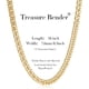 thumbnail image 4 of Gold Necklace for Women 14k Gold Plated Paperclip Singapore Cuban Chain Necklaces Non Tarnish 16/18/20 inch Simple Trendy Chunky Long Link Gold Chain, 4 of 5