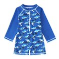 thumbnail image 2 of Boys Swimwear Long Sleeve Rash Guard Print Swimsuits For Baby Toddler Beach Pool Swimming Sun Outfit Summer Bathing Suit, 2 of 6