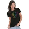 thumbnail image 4 of XOMG POP Colorful Neon Rainbow Logo Women's T Shirt Ladies Tee Brisco Brands S, 4 of 5