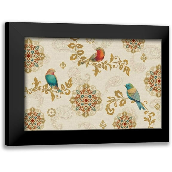 Brissonnet, Daphne 14x11 Black Modern Framed Museum Art Print Titled - Bird Rainbow IA