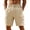 AHI34-Khaki, variant on VV AVEORS Men'S Cargo Sweat Shorts Casual Drawstring Elastic Waist Athletic Workout Gym Jogger Summer Linen Shorts With Multi Pockets Sky Blue 3XL