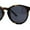 Matte Tortoise Black, variant on Mens Polarized Iconic Keyhole Horn Rim Hipster Sunglasses Matte Black