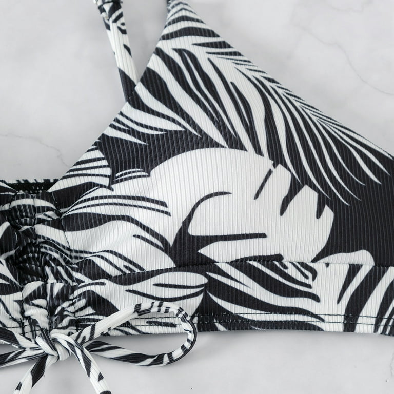 Coco pleats swimwear♡andmary black/white ANDMARY】Coco pleats swimwear