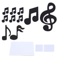 thumbnail image 1 of Crea tu propia decoración única para el dormitorio con pegatinas de pared con notas musicales en relieve, 1 of 8