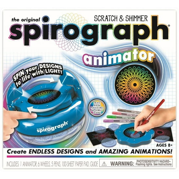 Spirograph Scratch & Shimmer Animator