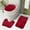 Wine, variant on 3-Piece Bathroom Carpet Set, Super Soft Bath Mat, Non Slip Absorbent Floor Rugs, Bathtub Carpet Set, Plush Bathroom Mat for Comfort and Safety, Quick Dry and Cozy Household Bathroom Accessory