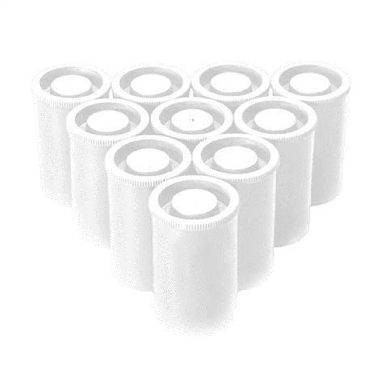 100PCS Plastic Empty Film Canister Camera Reel Container Storage Case Can for Accessories Art Bead Coin Pill White