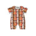 thumbnail image 1 of Coduop Baby Boys Girls Jumpsuit,Short Sleeve Crew Neck Bull Head Summer Bodysuit Playsuits, 1 of 7
