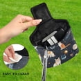 thumbnail image 4 of Haosy Cat Butterfly in Space Golf Mallet Putter Cover Strong Magnetic Leather Golf Club Headcover Closure, 4 of 7