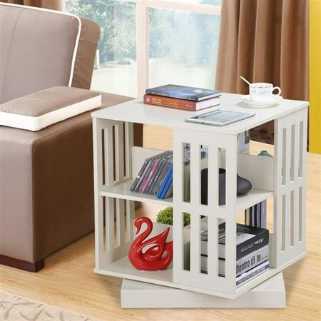 table storage end side shelves coffee square rotating wood yaheetech cube organizer office living furniture