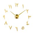 thumbnail image 2 of Reloj de pared decorativo de cuarzo Sunnimix grande moderno 3D dorado, 2 of 8