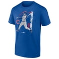 thumbnail image 2 of Men's Pete Crow-Armstrong Royal Chicago Cubs Graphic Player T-Shirt, 2 of 4