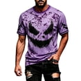 thumbnail image 2 of CONZONE Mens Halloween T-Shirts Graphic Tees for Men Short Sleeve Crew Neck Fashion Tops, 2 of 3