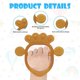 thumbnail image 4 of 2 mordedores para bebés, juego de juguetes de silicona para la dentición del bebé, mordedores suaves sin BPA, estimulan el crecimiento de encías y dientes, para niños y niñas JM, 4 of 5