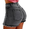 thumbnail image 1 of Pantalones vaqueros de verano Qarigey para mujer Gris S, 1 of 6
