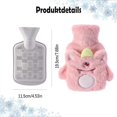 thumbnail image 2 of SM Safe and Durable Mini Silicone Hot Water Bag with Plush Cover, 2 of 5