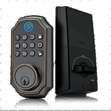 Bulist Security Smart Deadbolt Lock, Keyless Entry for Front Door, Multiple Unlocking Methods with Fingerprint - Passcode - Backup Key, Auto Lock, Easy DIY Install