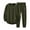 Army Green, variant on Men's Solid Color Round Neck Suit Casual Sports Long Sleeve Trousers Two Piece Set, Warm for Winter Training and Everyday Activities,Army Green,L