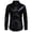 Black, variant on Men's Sequin Dress Shirt with Lapel Long Sleeve Button Down Bright Face T Shirt Silver M