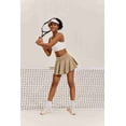 thumbnail image 3 of Pinspark High Waisted Tennis Skirts for Women Pleated Golf Skorts with Pockets Tummy Control Workout Skort, 3 of 8