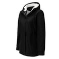 thumbnail image 1 of Women Solid Color Coat Button Down Overcoat Long Sleeve Cardigan Fluffy Jacket Windproof Outer Coat Warm Winter Overcoat, 1 of 7