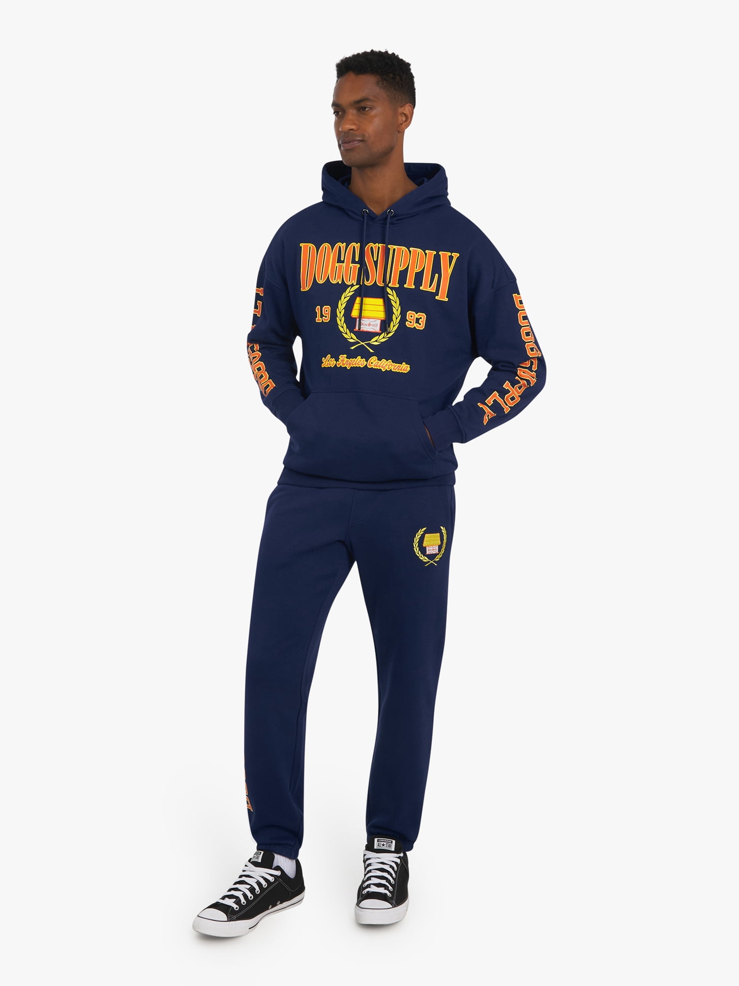 Dogg Supply by Snoop Dogg All-Gender Young Men's and Women's Collegiate Sweatpants, Sizes XS - 5XL