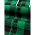 thumbnail image 3 of Mens Hoodie Drawstring Hood Sweatshirts Long Sleeve Drawstring Hooded Shirt with Pockets Soft Hoodies for Men Flannel Shirt Casual Button Down Plaid Jacket Shirts Stylish Long Sleeve Shirts, 3 of 8