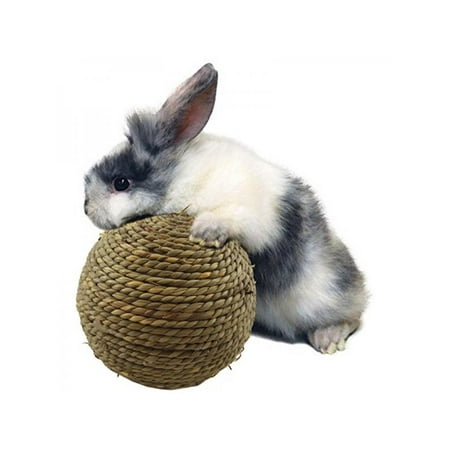 - Lavaport 6/10cm Pet Chew Grass Ball for Rabbit Hamster Guinea Pig Rat Toys