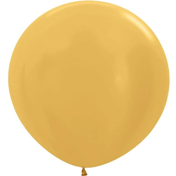 4 Metallic Gold Balloons 24"