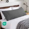 thumbnail image 6 of Bare Home Body Pillowcase - Envelope Closure - Ultra Soft - Double Brushed - Gray, 6 of 7