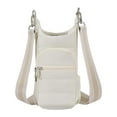 thumbnail image 1 of Portabotellas con correa, bandolera, elegante, portátil, con bolsillo lateral, para caminar, , acampar y actividades al libre. Beige, 1 of 8