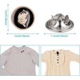 thumbnail image 3 of 30 Pcs Boutons Anti-Exposition Broche Cachée Sans Couture Mode Réutilisable Petit Rond Métal Accessoires Vêtements Filles Adolescentes Fournitures, 3 of 9