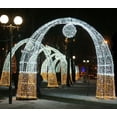 thumbnail image 4 of Arco de calle LED de Navidad 3D, luces de pantalla LED 3D, arcos de luz con motivo navideño LED para exteriores para City Street Park, 4 of 4