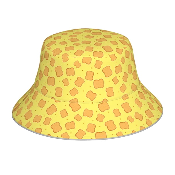 Fotbe Toast Sombrero Tipo Pescador con Estampado – Sombrero de Sol de Algodón de Moda para Playa, Golf, Pesca