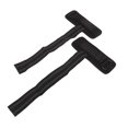 thumbnail image 1 of Sangles de Poignet, Boucle de Fixation en Métal, Sangles de Poignet pour Musculation, Coussin Épaissi Noir, 1 of 8