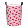 thumbnail image 6 of Lsque Strawberries pattern Laundry Hamper Basket, Tall Woven Rope Hamper Basket for Clothes, Lightweight Storage Basket, Collapsible Waterproof-Medium, 6 of 8