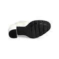 thumbnail image 5 of BLISSFUL STEP Women Rounded Toe Chunky Heel Platform Ankle Boots White 9, 5 of 8