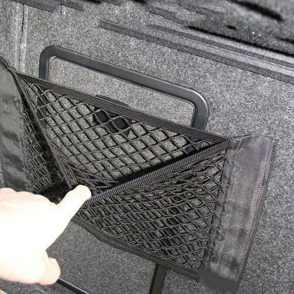 WEUVEB 2-Pack Heavy Duty Universal Cargo Nets with Oxford Fabric for Secure Storage and Road Trip Essentials