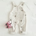 thumbnail image 6 of Baby Girl Corduroy Overall with Floral Embroidery, Beige, Spring & Fall, 6-9M to 2-3Y, 6 of 9