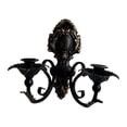 thumbnail image 4 of Candelabro de pared decorativo, candelabro de hierro para velas negro, 4 of 9