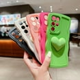thumbnail image 5 of for Samsung Galaxy S22 Ultra Case 6.8", Cute Kawaii 3D Love Heart Aesthetic Curly Wavy Edge Non-Slip Camera Lens Cover Soft Silicone Shockproof Bumper Phone Cover for Women (Green), 5 of 12