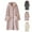 Beige, variant on Sakmal Cotton Womens Robes with Hood Long Length Kimono Loungewear for Women House Beige Women Robe with Pockets